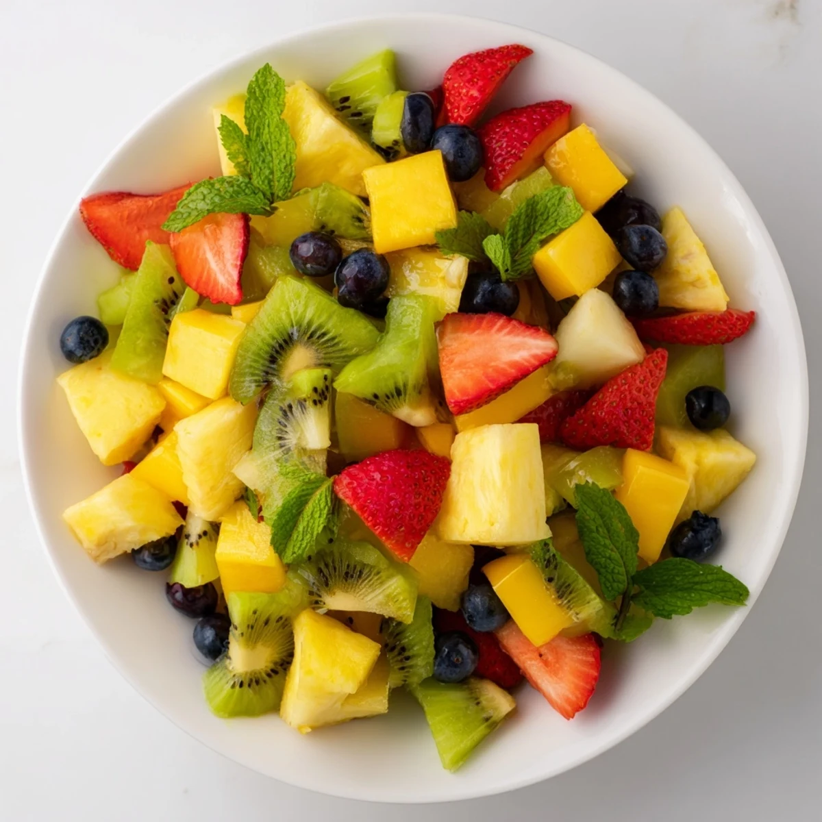 Tropischer Ananas Fruchtboot