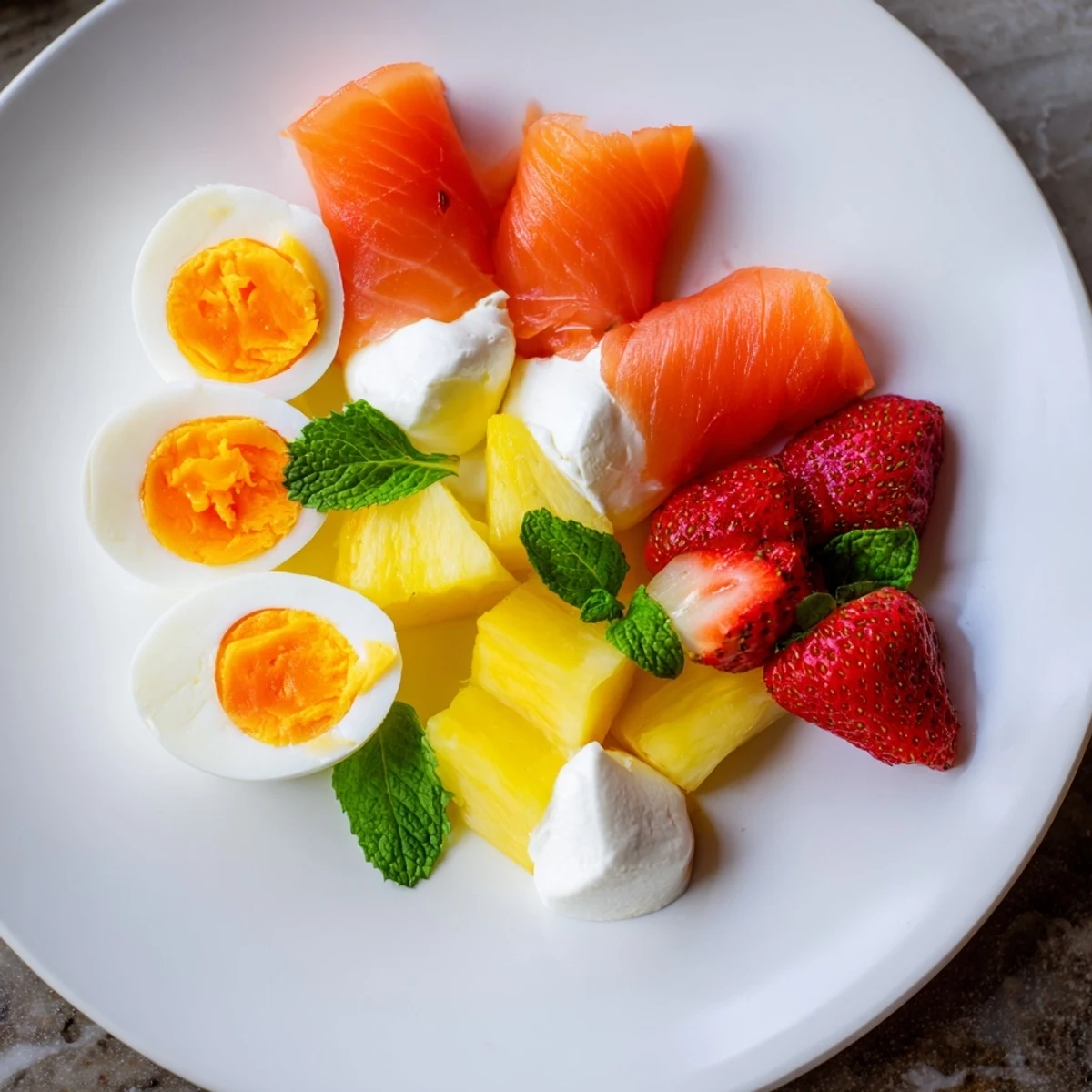 A cheerful Good Morning Sun Breakfast Board overflowing with fresh fruits, cheese, and baked goods.