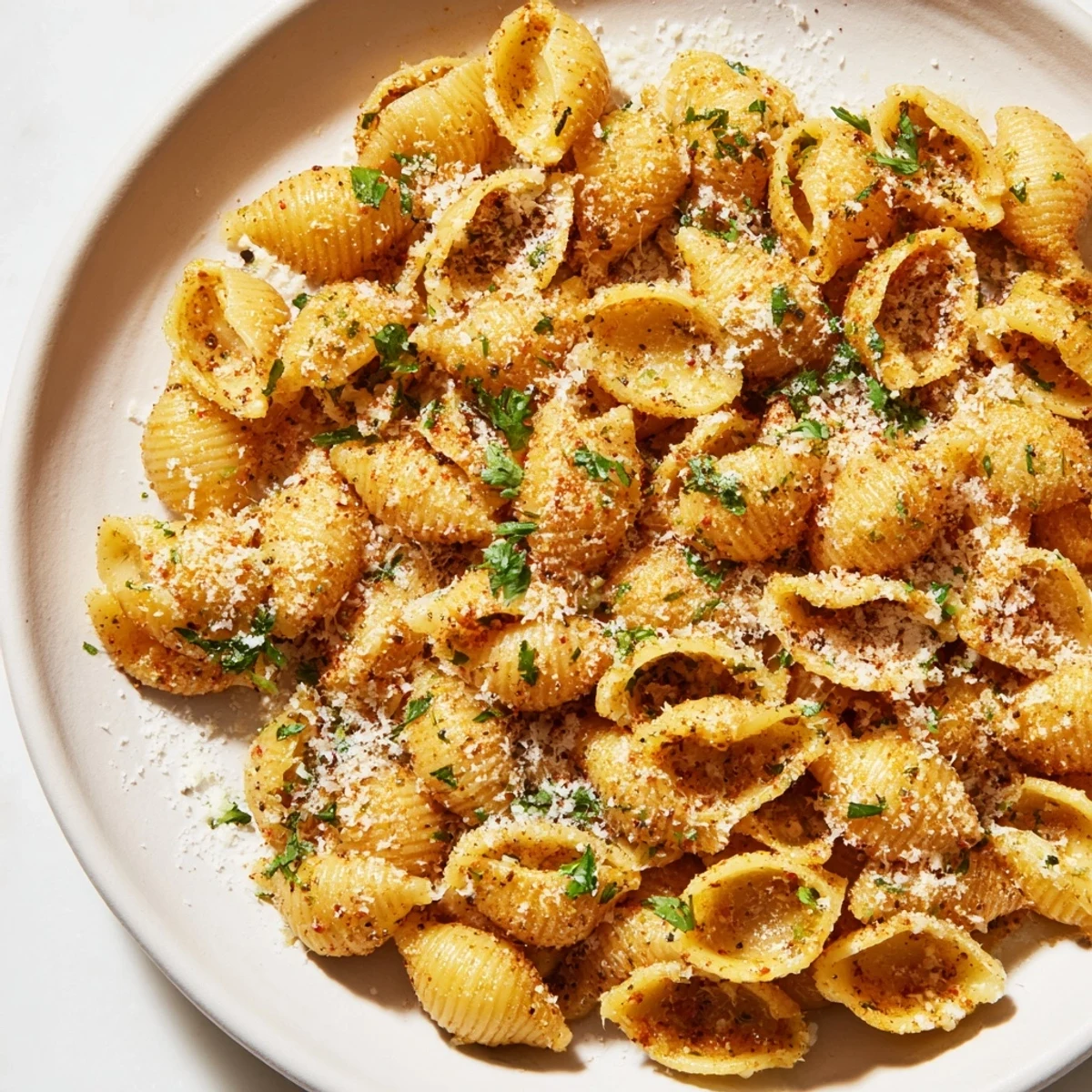 Crispy Air Fryer Pasta Gnocchi: Golden brown, crunchy pasta shells, a delicious snack or side.