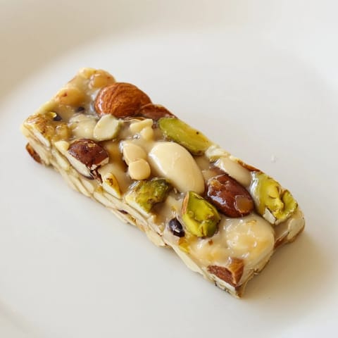 Nutty Nougat Snack Bars