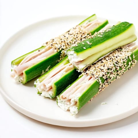 Gurken Roll-Ups Low-Carb Snack
