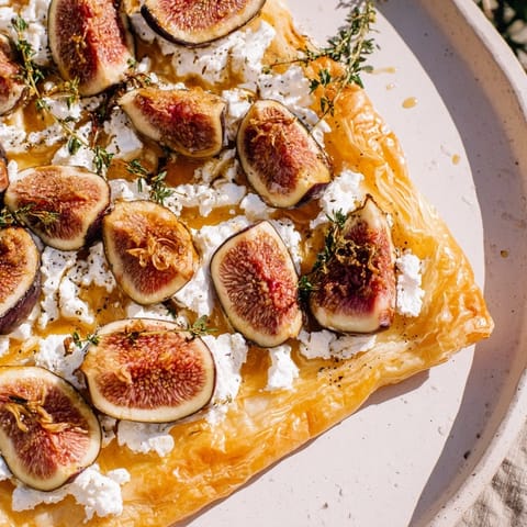 Blätterteig Trüffel Feigen Pizza