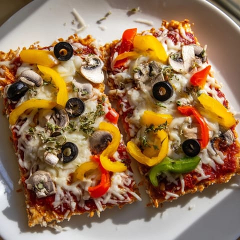 Reis Kuchen Pizza Quadrate