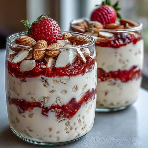 Erdbeer Protein Overnight Oats #354