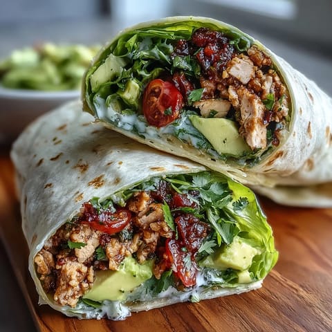 Gesunde, einfache 15-Minuten-Türkische Taco-Salat-Wraps mit knusprigem Salat und aromatischem Füllung.