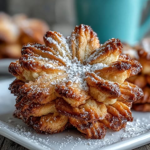 Zarte, buttrige Blütentörtchen mit goldgelben Rändern, perfekt für Frühlingsfeste und Nachmittagstee.