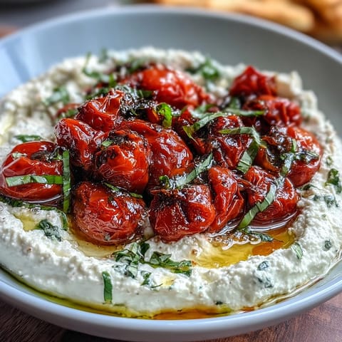 Whipped Feta mit Ofen-Kirschtomaten