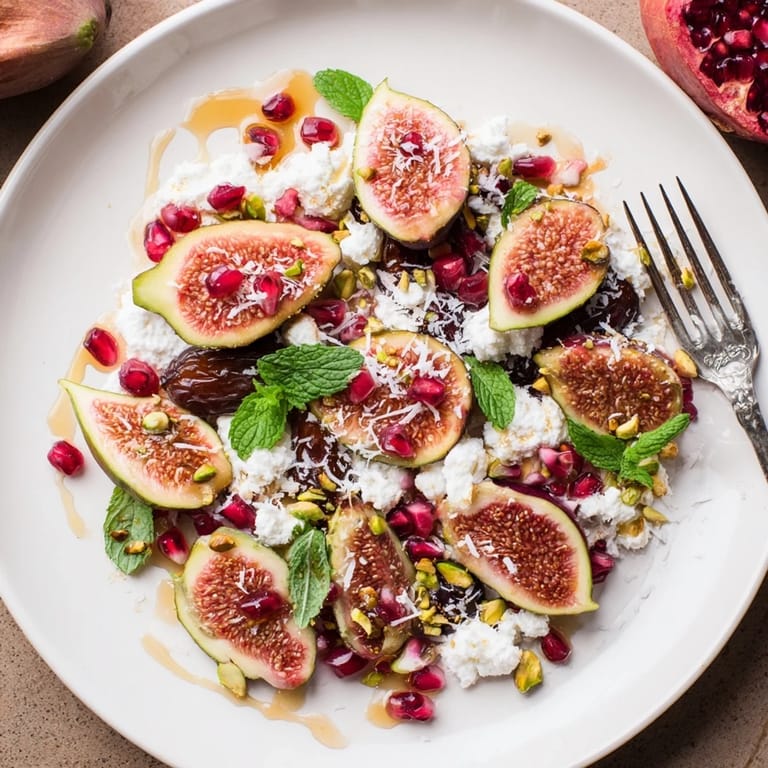 A delicious Winter Fruit: Fig and Date Snowdrift Platter, with figs and dates arranged beautifully for entertaining.