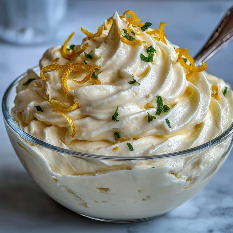 Stückchen frischer Erdbeeren und duftender Zitronen-Lemon Fool, perfekt für einen erfrischenden Nachtisch.