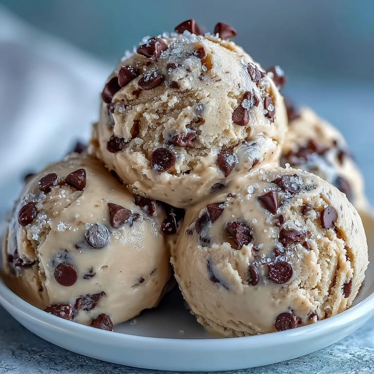Löffel Greek Yogurt Cookie Dough aus einer Schüssel, perfekt für den Dessert-Tisch in den USA.