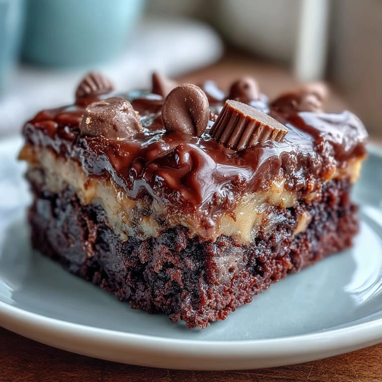 Lavender Honey Cake with a golden, crackly top and a dusting of powdered sugar on a marble counter.