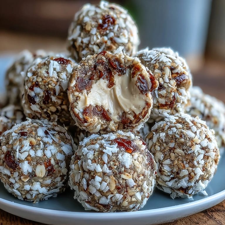 2. Medjool-Datteln und Tahini vereinen sich zu diesen veganen, glutenfreien Energiebällchen, ideal für einen schnellen Energieschub.